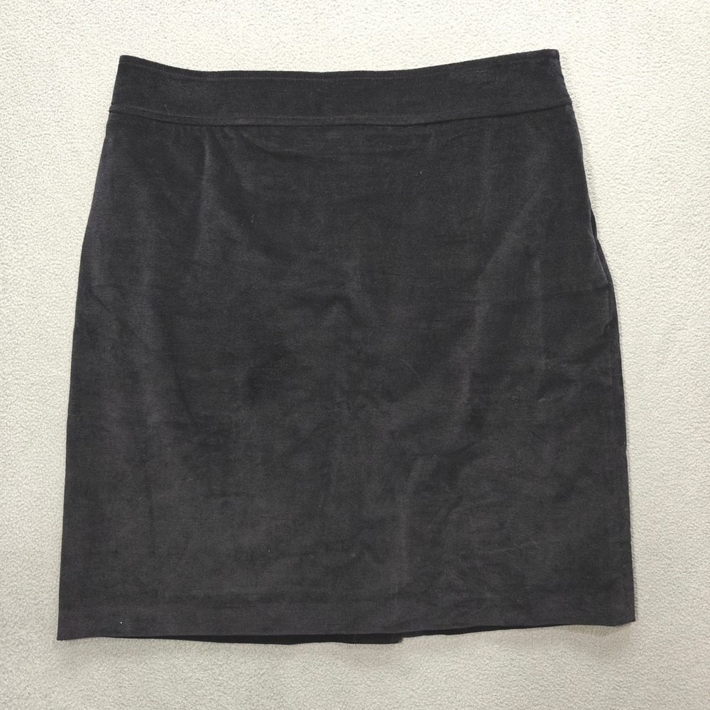 Black Velvet Mini Skirt Womens‎ Size 12 Dark Romantic Moody Goth VTG Talbots